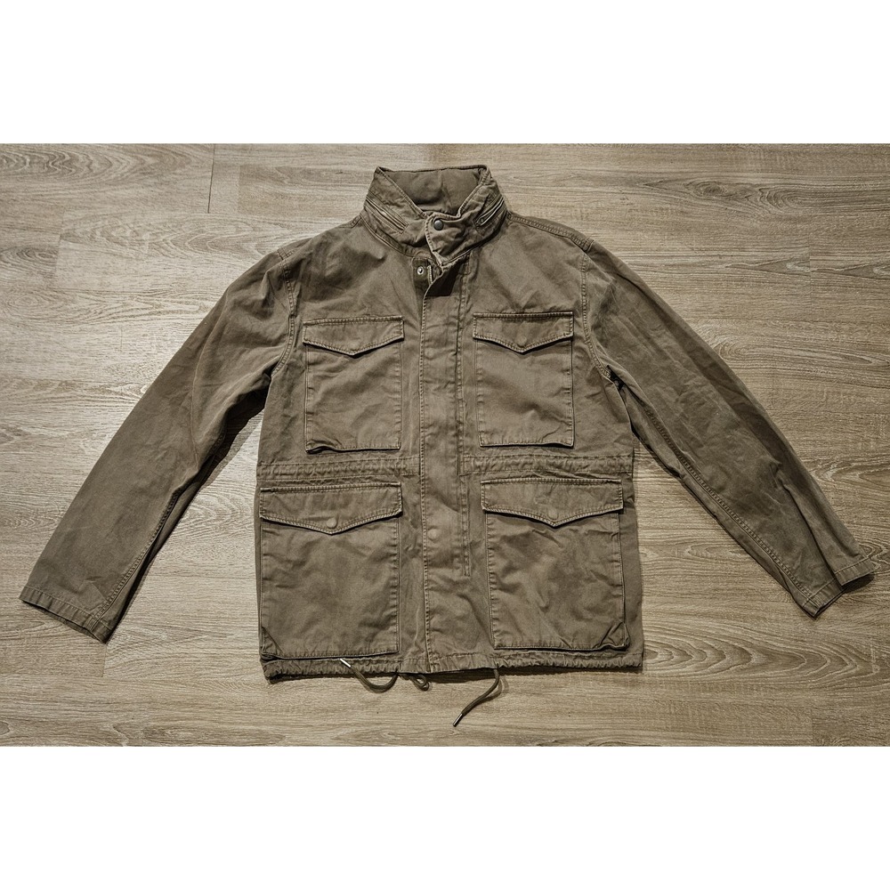 Madewell Field Jacket Mens XL Olive Green Military Utility Hooded NWOT